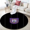 RSC Anderlecht,Round Area Rug,Carpet Rug for Living Room Bedroom Sofa Playroom Decor,Non-slip Floor Mat