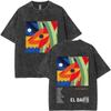 Rapper Quevedo El Baifo Album Harajuku Vintage Washed T Shrits Mens Women YK Clothes s Short Sleeve Casual Tshrit Unisex