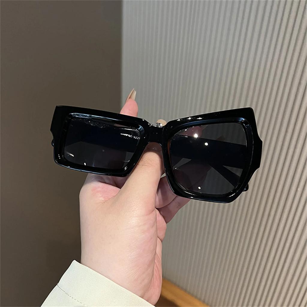 Fashion Irregular Square Sunglasses Funny Party Asymmetrical Sun Glasses Men Brand Designer Personality Black Sunglasses