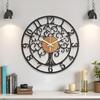 Fancy Metal Wall Clock for Home Decor – Stylish Living Room & Bedroom Watch, Designer Wallclock, Big Size Hanging Watch