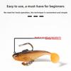 Jumping Fish Lure Lead Anti-Snag Rotating Soft Bait with Hooks for Mandarin Fish Bass Catfish Sea Fishing Black Pit Fishing