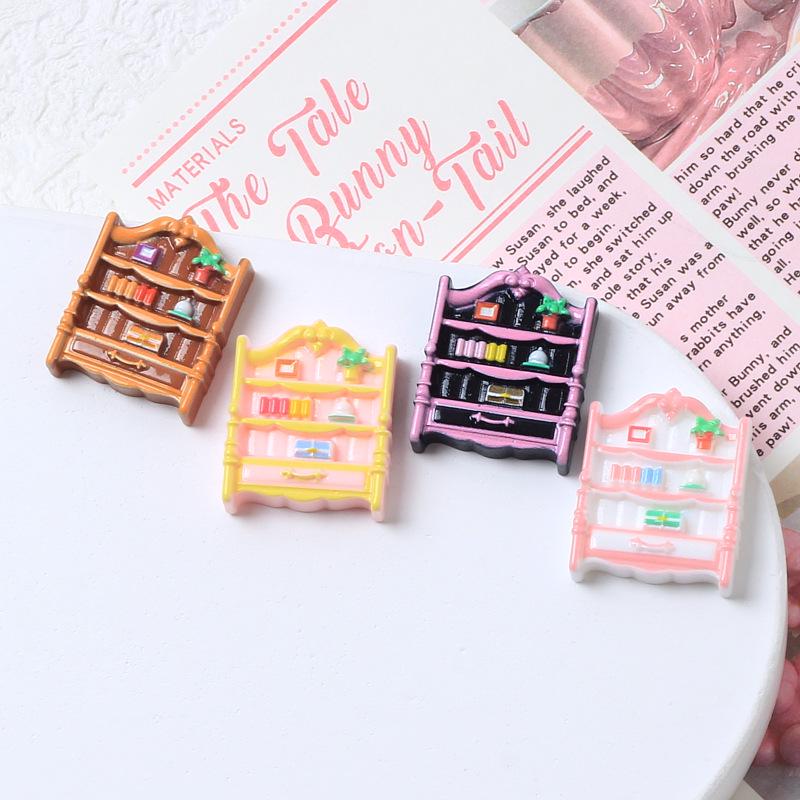 Аксессуары из цветной смолы: Сделай сам книжный шкаф с мультяшным рисунком, чехол для телефона с кремовым клеем, украшения из шпилек