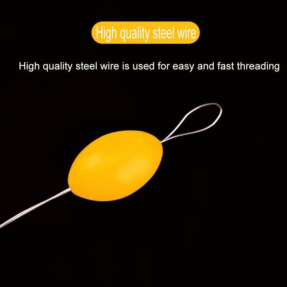 High Concentricity Black Rubber Float Line Stopper Luminous Space Beans Fishing Accessories