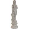Decorative Figurine - HOME ESPRIT - Romantic Woman - Grey - Aged Finish - 17 X 17 X 61 Cm