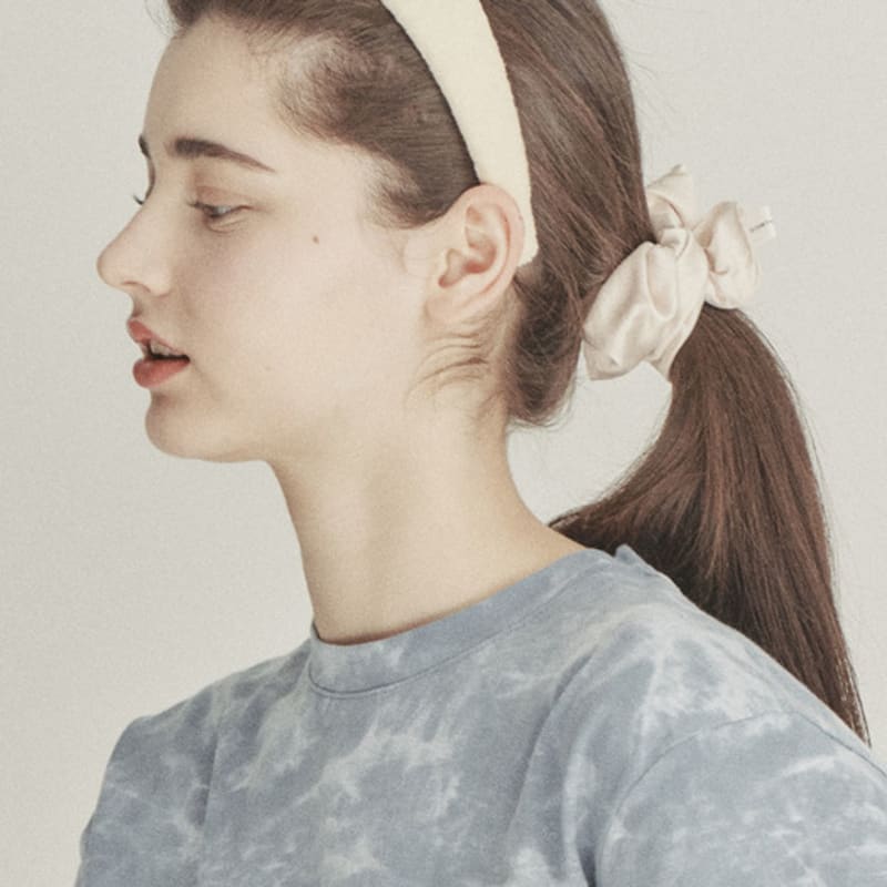 Повязка на голову махровая лимонно-желтая Elizabeth Moments