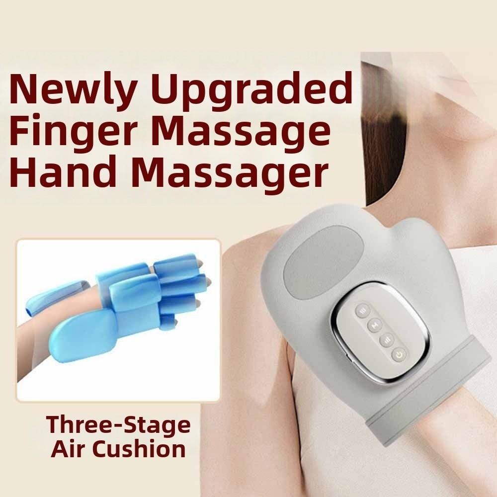 Heat Compress Cordless Hand Massager Kneading Rollers Airbag Compression Massager Gift