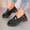 Women Sneakers New Low Top Round Head Loafers Waterproof Soft Leather Sneakers Women Solid Color Versatile Casual Designer Shoes