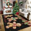 Пряничный человечек ковер елка рождественский напольный коврик терраса гостиная спальня балкон кемпинг уличный ковер украшение