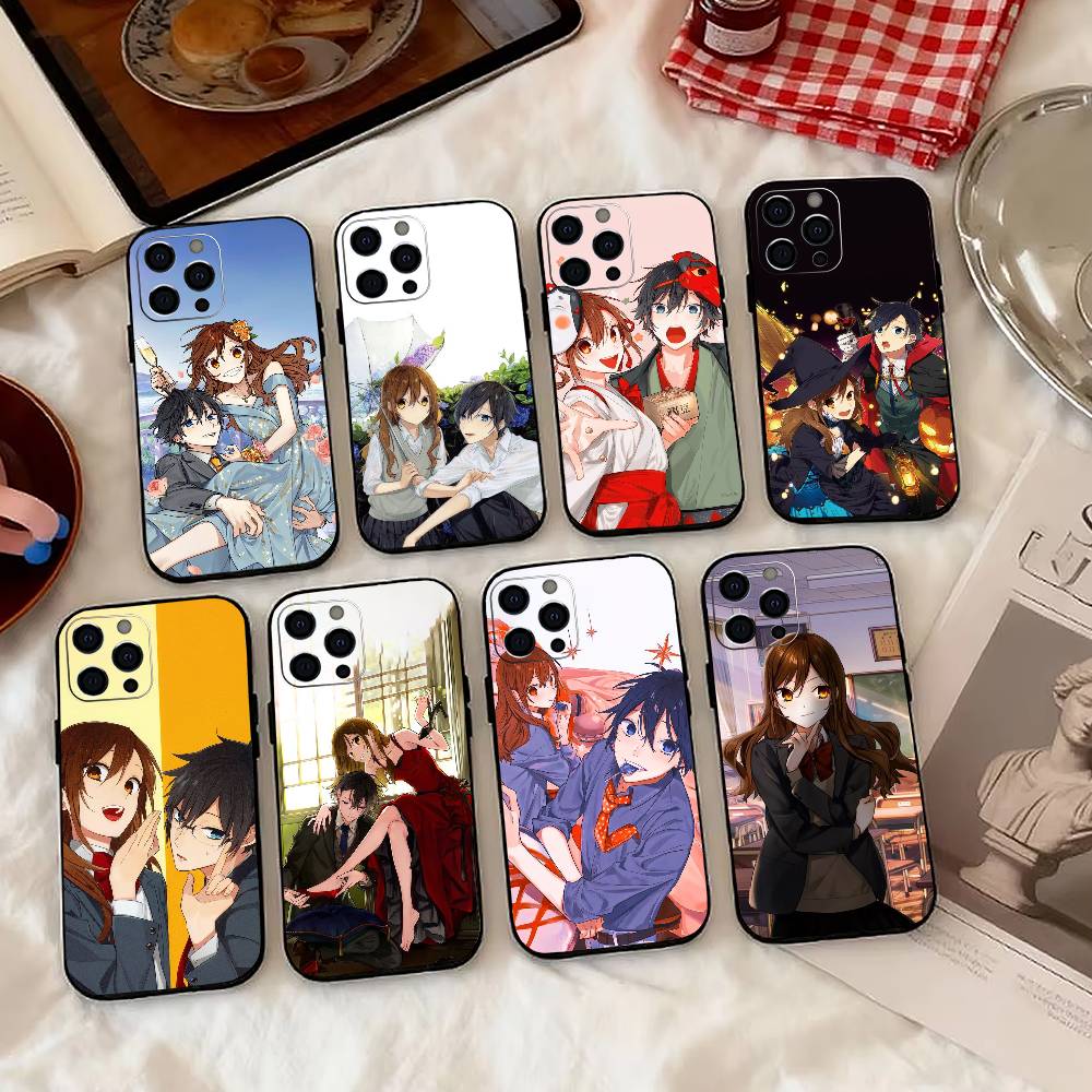 Чехол для телефона Аниме H-Horimiya-a Силиконовый Мягкий Для IPhone 17 16 15 14 13 12 11 X XR Plus Pro Max Plus