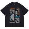 230 г/м² 100% хлопок Jujutsu Kaisen V33 Годжо Сукуна Принт Унисекс Плотная хлопковая футболка