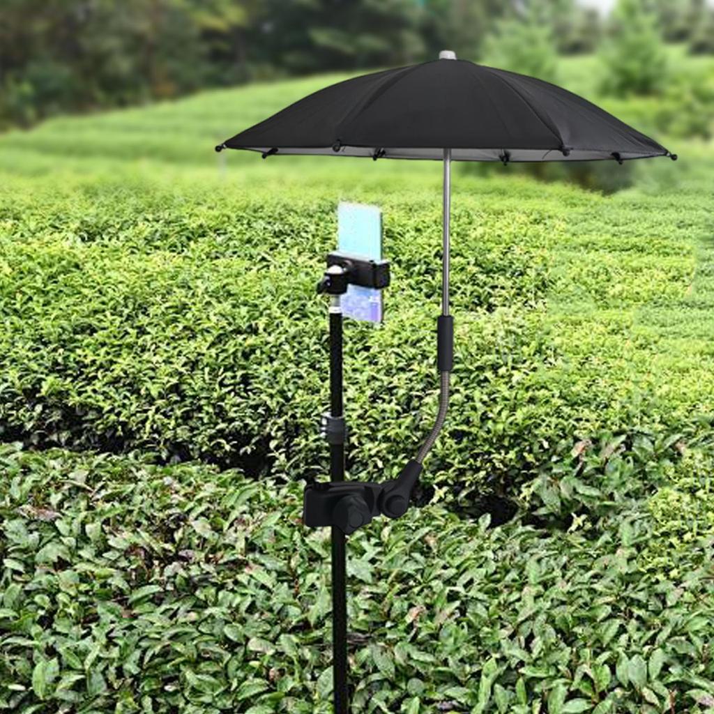 Camera Umbrella Clip on Easy Installation Multifunction Tripod Sun Protection for Camping