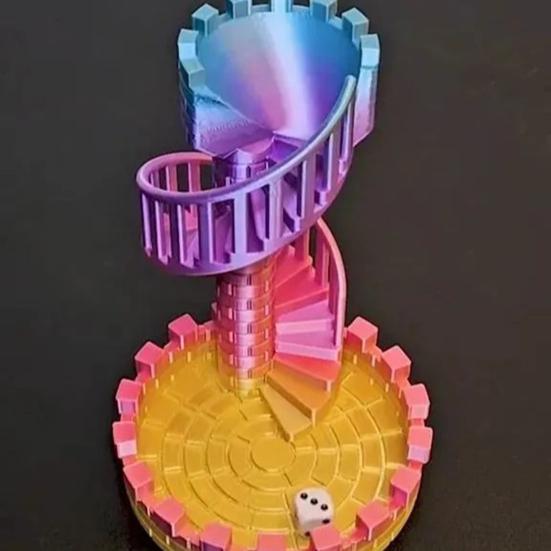 DND Dice Tower with Tray Dice Rolling Tower Dice Board Games Accessories for Role Playing Game Dungeons And Dragons D&D TRPG