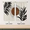 2 шт. Бохо Середина века Современные Абстрактные Коричневые Листья Шторы для кухни Гостиная Спальня Оконные Шторы Обработка Украшения Дома