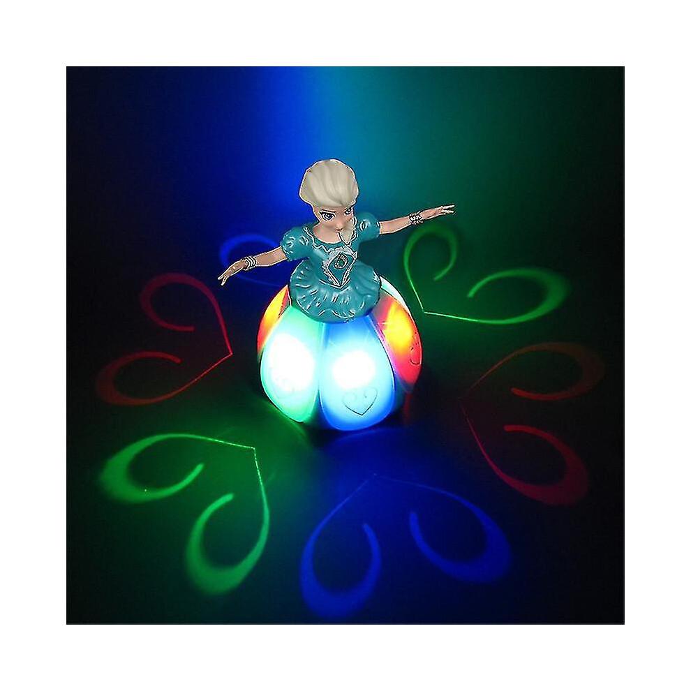 Snow Dance Doll Frozen Elsa Dancing Rotating Singing Flashing Christmas Gift