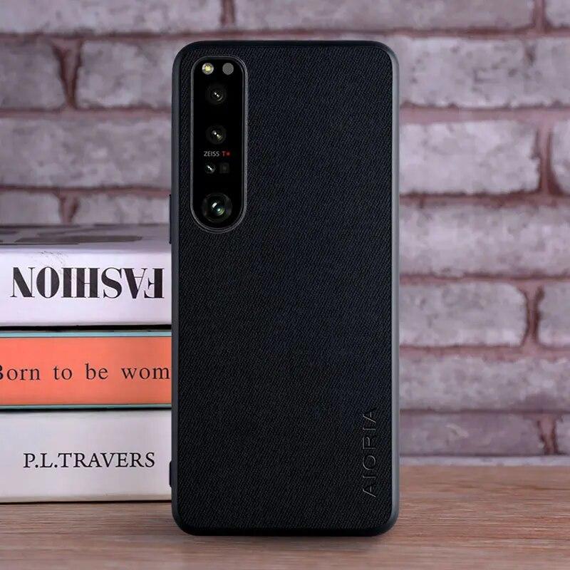 Чехол для Sony Xperia 10 5 1 Ace 2 II III IV, роскошный текстильный кожаный чехол для телефона sony xperia ace iii, чехол Funda Capa