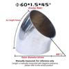 45° Weld Elbow Corrosion Resistant 304 Stainless Steel Butt Weld Pipe Fitting 16-80mm OD for Gas Pipelines