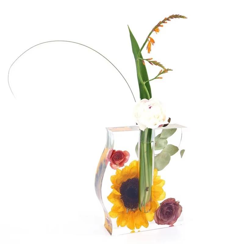 Волнообразная арочная пробирка в форме цветка устройство для выращивания водных растений зеркало силиконовая форма DIY кристалл эпоксидная смола форма