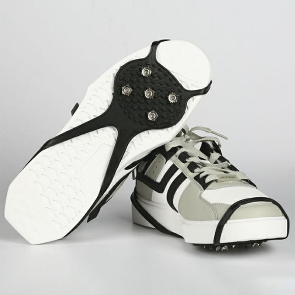 5 Teeth Ice Cleats Snow Grips Crampons Ice Gripper Spike Grips Cleats Ice Snow Traction Cleats Grippers for Men Women