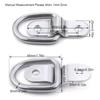 6/10 шт. Надежное многоцелевое крепление для прицепа в форме буквы D, универсальное решение для буксировки