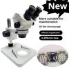 Бинокулярный микроскоп 7-45X для обслуживания мобильных телефонов, проверки печатных плат и стереоскопический микроскоп