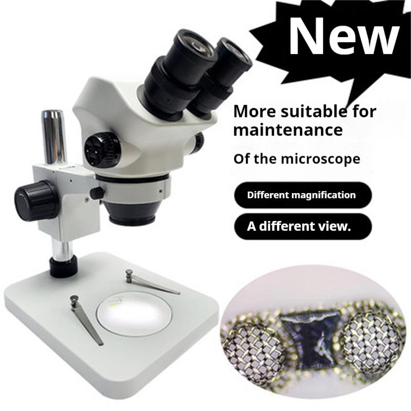 Бинокулярный микроскоп 7-45X для обслуживания мобильных телефонов, проверки печатных плат и стереоскопический микроскоп