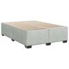 VidaXL Cadre de lit sans matelas gris clair 140x200 cm velours 3284637