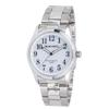 [Clefer] Analog Solar Waterproof Metal Band Watch SM-AM167-WTS Men's Silver