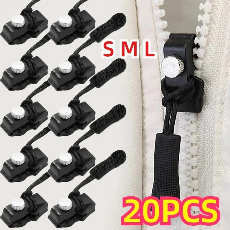 Zipper Repair Kit Universal Instant Zipper Repair Replacement Zippers Sliding Teeth Rescue Zippers Head 3 Different Sizes