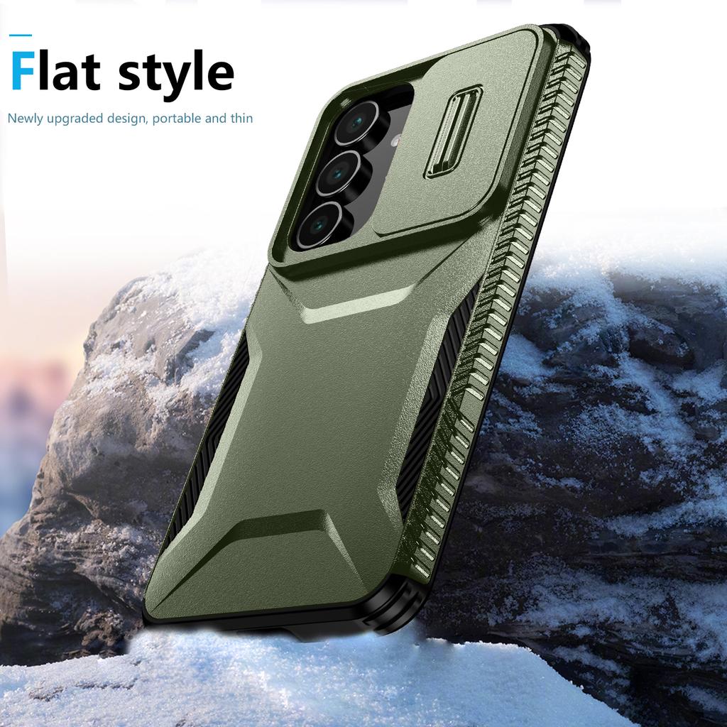 Чехол для Samsung Galaxy S25 FE Camshield TPU+PC Чехол для телефона Нескользящий Боковой край