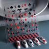 3D Playing Card Nail Stickers - Diamonds, Hearts & Spades, DIY Self-Adhesive Nail Art Decorations