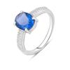 Silver Ring with Artificial Tanzanite Nano 2.422ct (2111696) 3.12 Gr. 925 Samples