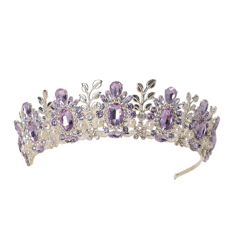 Baroque Bridal Crown Forest Retro Crystal Tiara Crown Jewelry Hair Accessories