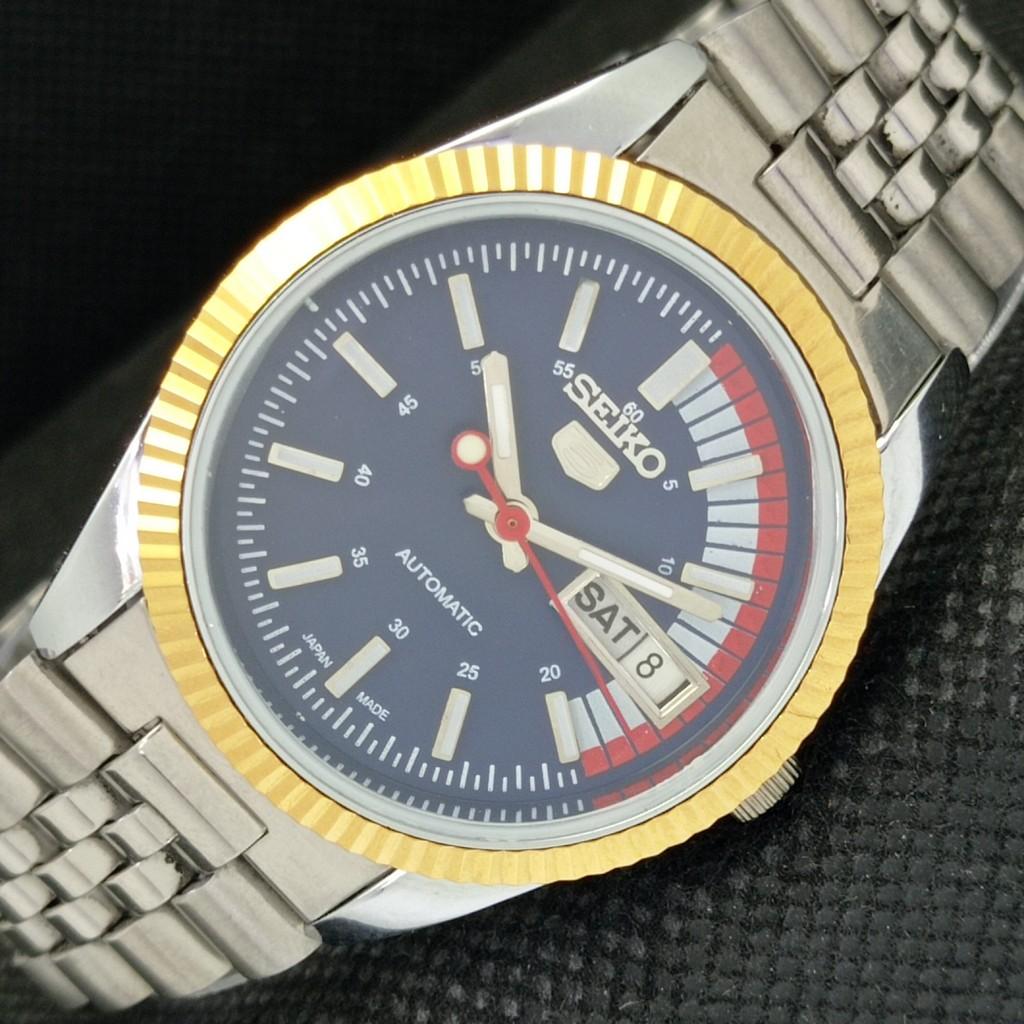 ВОССТАНОВЛЕННЫЕ ВИНТАЖНЫЕ МУЖСКИЕ ЧАСЫ SEIKO 5 PRESIDENT AUTOMATIC ИЗ ЯПОНИИ 575b-a305098-9