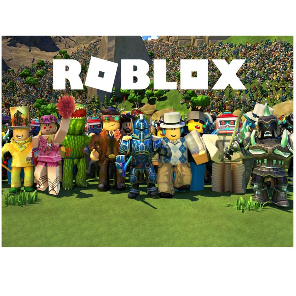Виниловый фон для фотосессии в тематике игры Roblox, фон для фото на день рождения детей, мальчиков, Декорация, Реквизит для вечеринки, Товар для вечеринки, Ткань