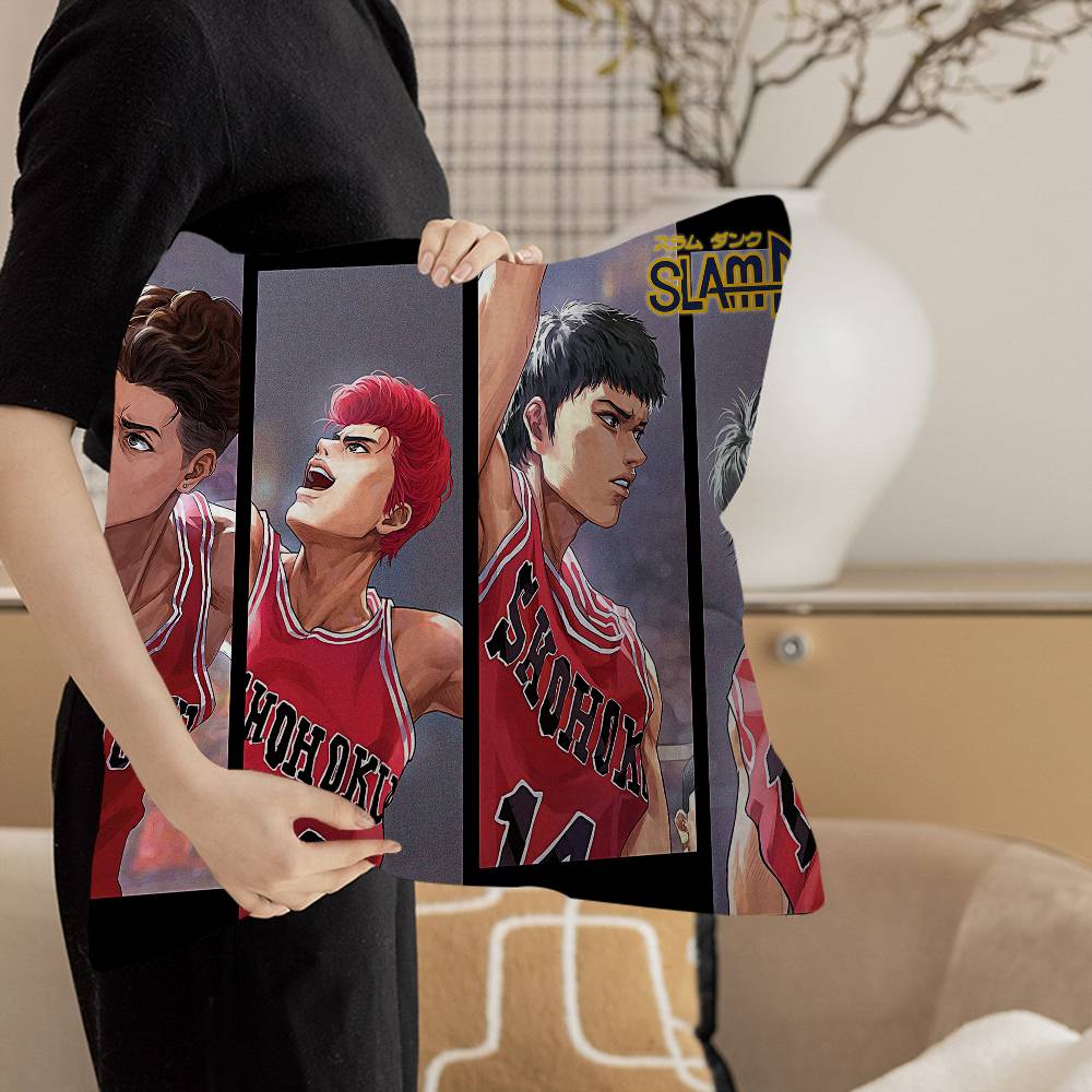 Japanese Cartoon S-Slam D-Dunk Cushion Cover Decorative Pillow Sofa Home Decor Case Pillow Cases