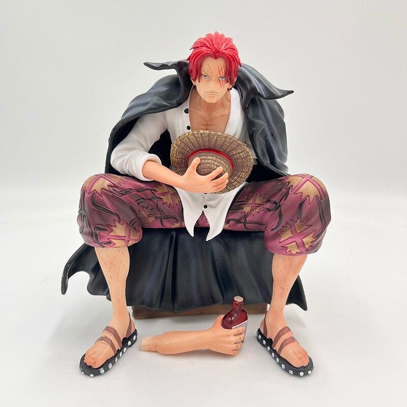 18 см Фигурка Аниме One Piece Шанкс Четыре Императора Рыжеволосый Шанкс Фигурка Действия Взрослый Коллекционная Модель Кукла Игрушки Подарок