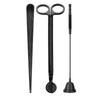 Versatile 3 In 1 Candle Wick Trimmer Candle Accessories Set Black For Candle Care Candle Kit