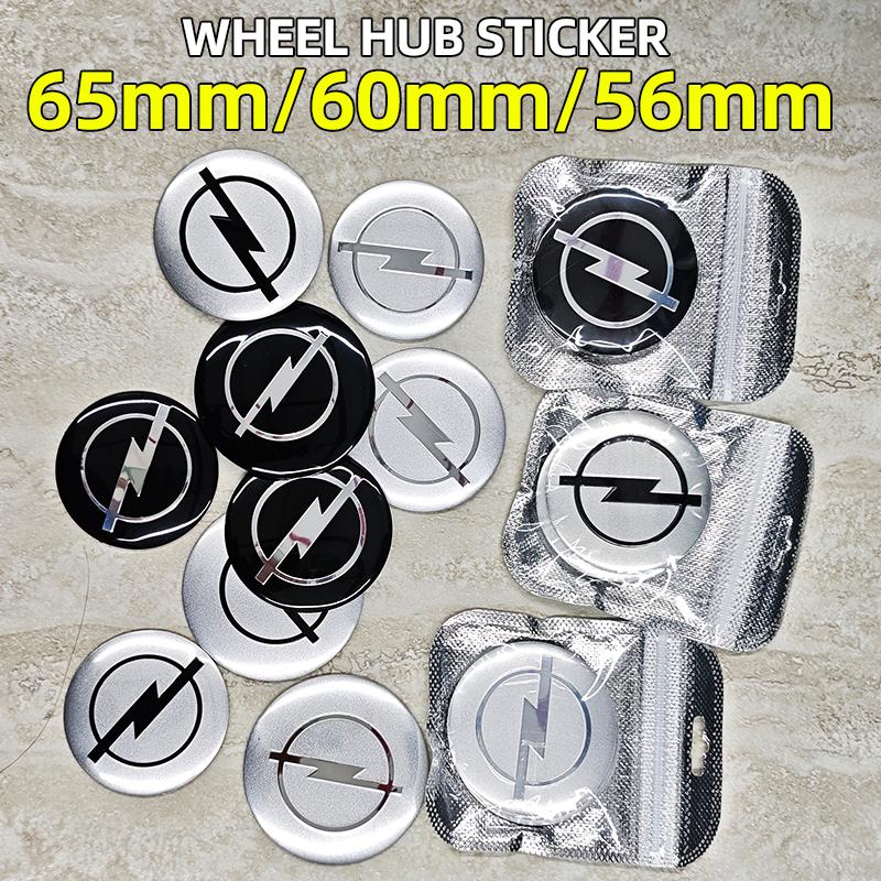 AAAYV1 4pcs 56mm 60mm 65mm Car Wheel Center Hub Emblem Sticker For Opel Insignia Astra J F Antara Meriva Zafira H G Corsa Accessories