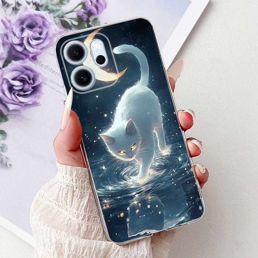 Чехол для телефона OPPO Reno14 F 5G Capa Мягкий силикон Новый цветочный Защитная задняя крышка Для Oppo Reno 14F 14 F CPH2743 Fundas Coque
