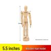 12" Flexible Wooden Mannequin for Art Drawing - Movable Jointed Hand Puppet Model