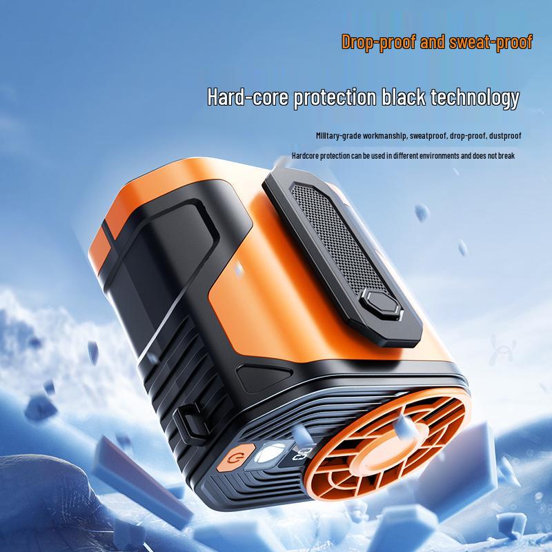 Портативный USB-вентилятор с креплением на пояс и регулируемой скоростью