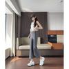 High Waist Flared Capri Pants Women Slim Fit Ultra Stretchy Nylon Blend 2026 Streetwear