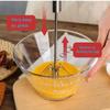 Egg Beater Stainless Steel Household Semi-Automatic Egg Beater Manual Milk Frother Kitchen Accessories Versatile Tool VIE LENTE
