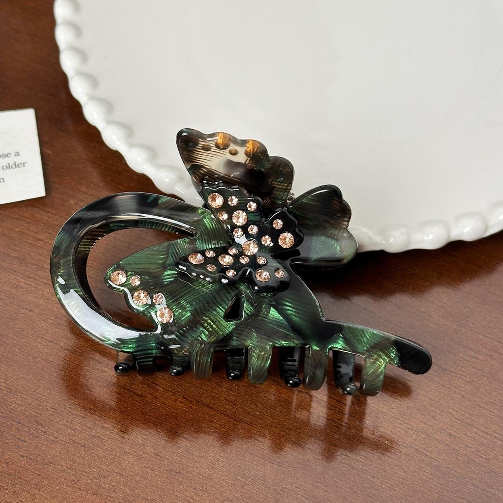 Hair Butterfly Highquality Clip With Rhinestone Details For Sophisticated Styling