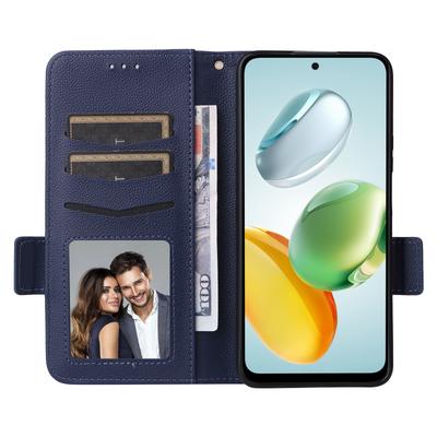 Чехол для Honor X7c 5G/X7c 4G/200 Smart 5G/Play 60 Plus 5G/Play 9T с ремешком на запястье, текстура личи, кошелек из ПУ кожи, чехол для телефона