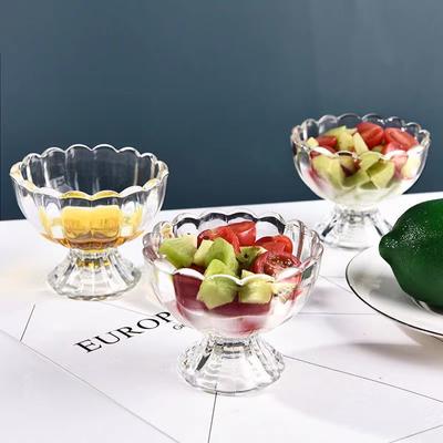 3 шт. прозрачная стеклянная чаша для десерта, сока, салата, чашка для мороженого, чашка для молока, чая, молочного коктейля, чашка для напитков