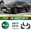 Инфинити QX30 (2017-2019) Мягкие резиновые брызговики - Улучшенные защиты колес автомобиля