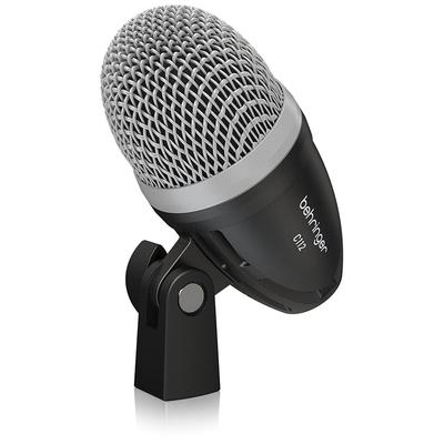 Динамический микрофон для бас-барабана Behringer C112 с большой диафрагмой, суперкардиоидной диаграммой направленности, прочным литым металлическим корпусом и 58" микрофоном