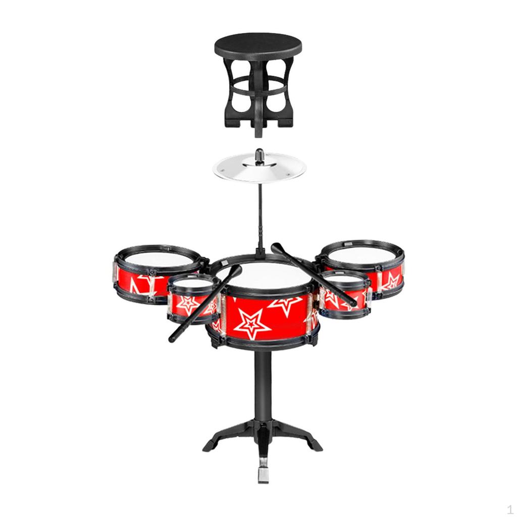 Интерактивная барабанная установка для детей, набор музыкальных инструментов