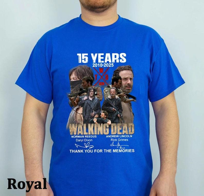 Years The Walking Dead Rick Grimes and Daryl Dixon Anniversary Shirts Walking Dead Characters Unisex Shirt